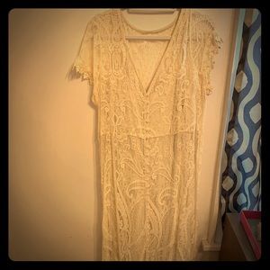 Lace cream dress from Torrid